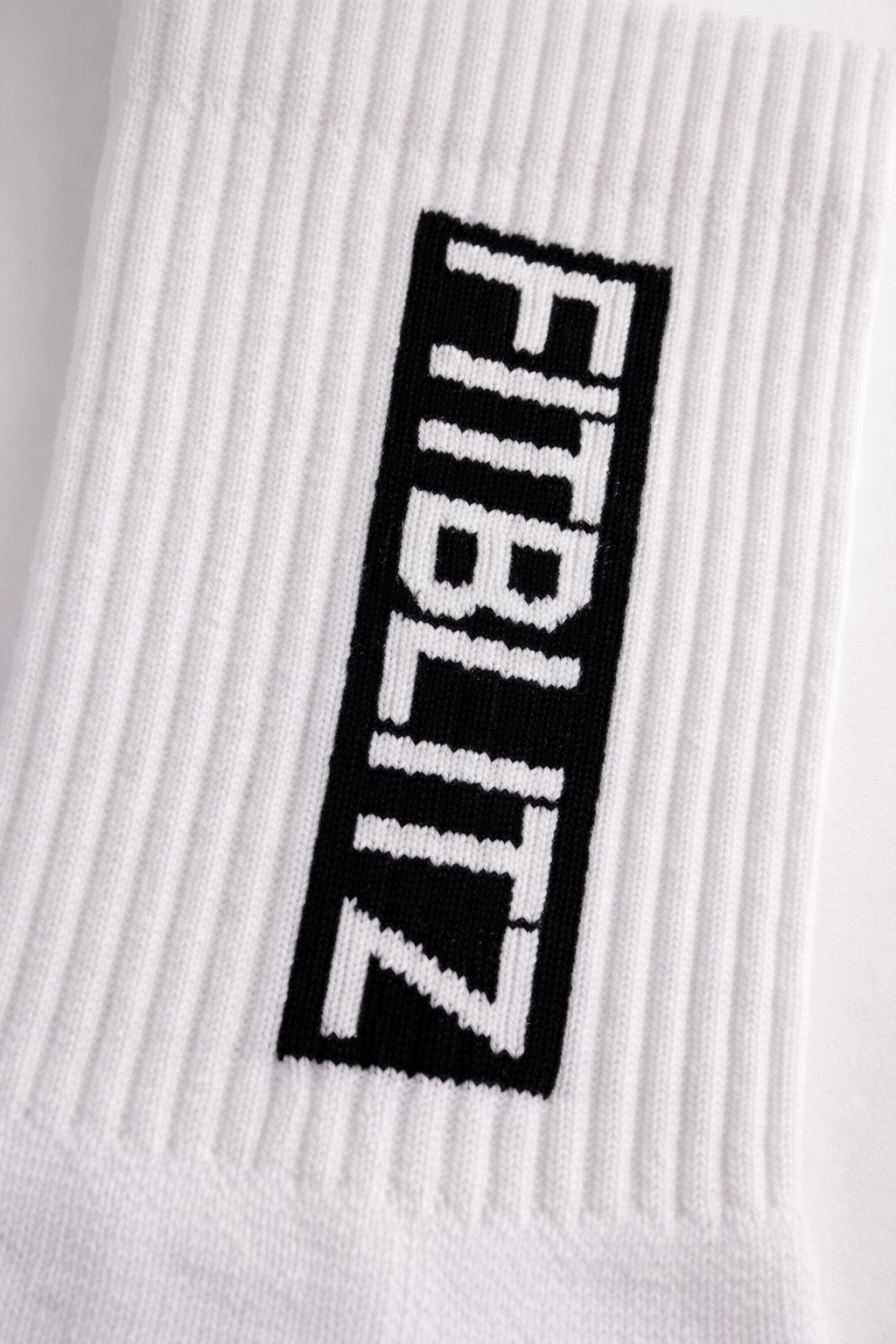 FitBlitz Classic White Crew Socks (Unisex)