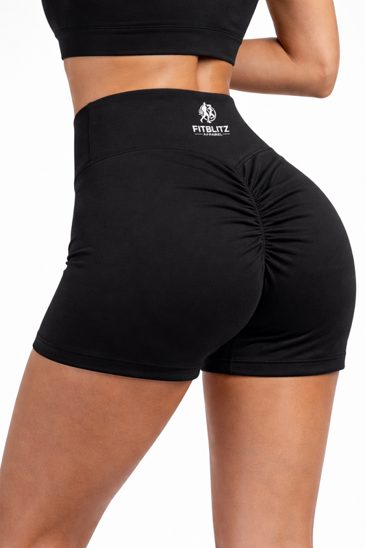 FitBlitz Scrunch Seamless Training Shorts