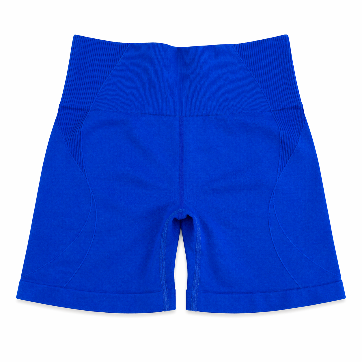 FitBlitz Scrunch Seamless Training Shorts - Royal Blue