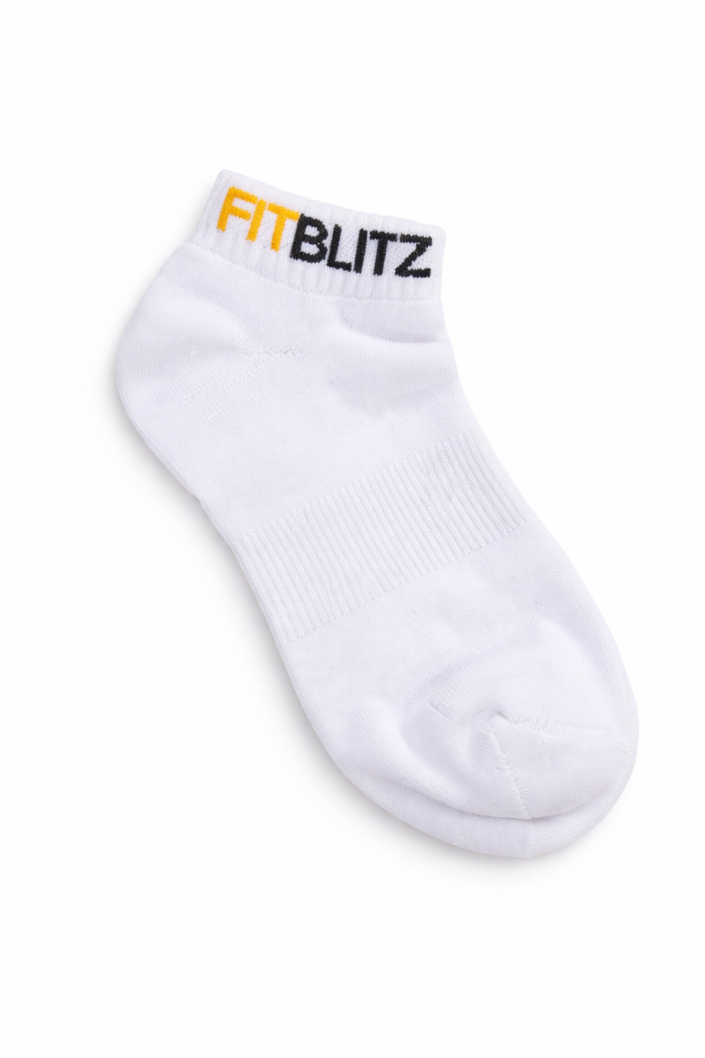 FitBlitz White Ankle Socks (Unisex)