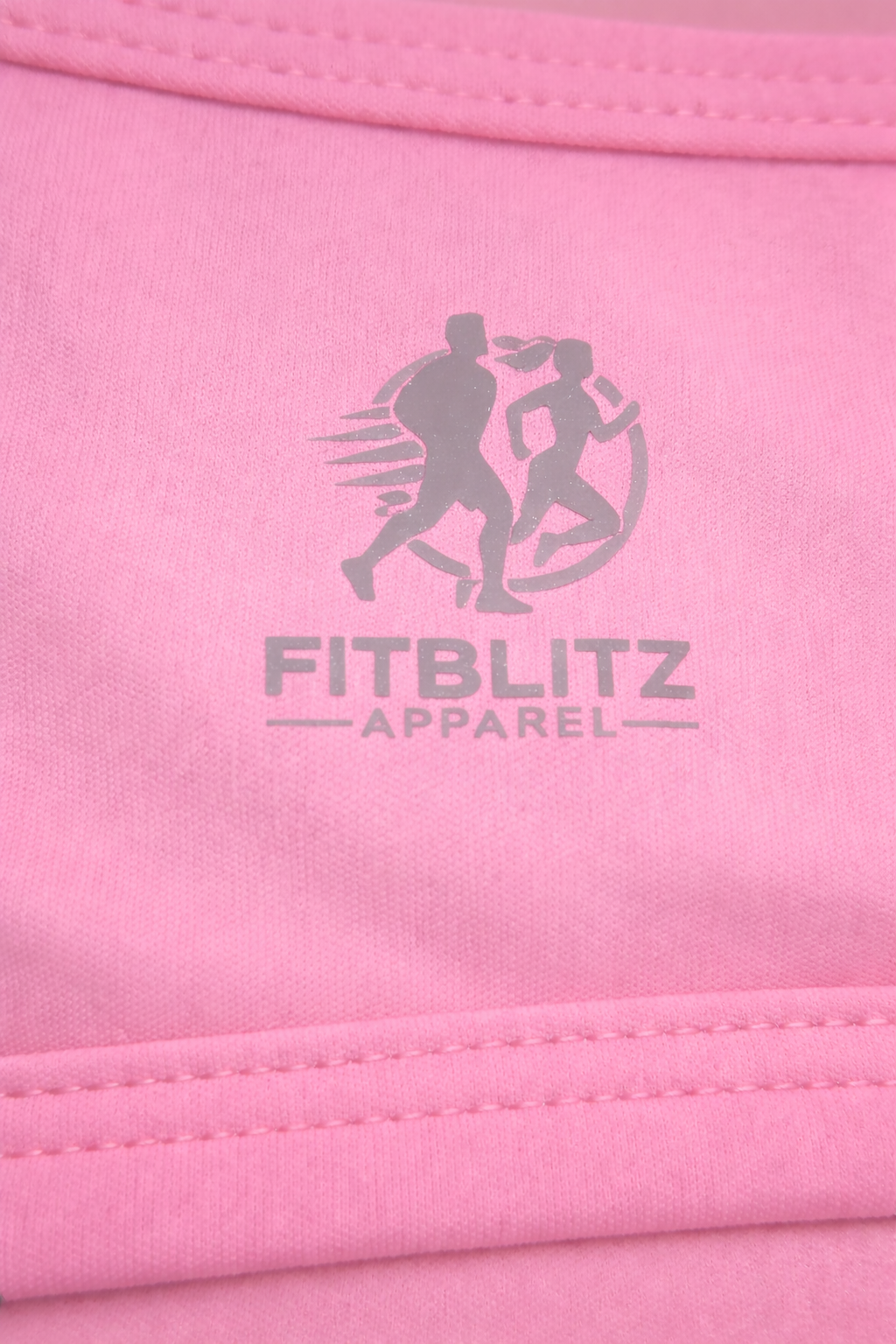 FitBlitz Elevate Cross-Back Sports Bra – Light Pink